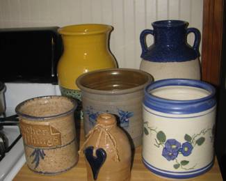 Pottery including Allen Stoneware