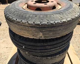 1620 4 6 Lug Wheels with Tires