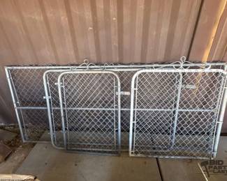 2130 3 Chainlink Fence Gates and 2 Panels