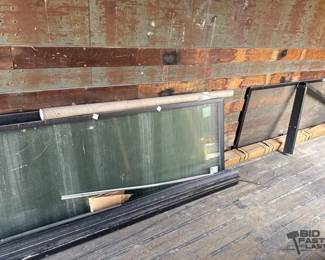 1702 Sliding Glass Window with Casing and Sliding Screen Door