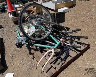 2434 2 Bicycle Frames and 1 Complete Bicycle