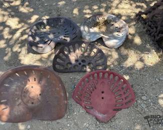 1036 5 Metal Tractor Seats