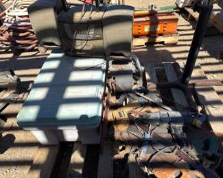 2486 Sony Radio, Hand Saws, Dewalt Drill, Chainsaw