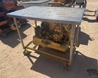 3054 Metal Table with Motor Attached