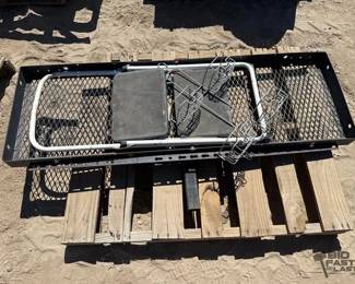 2228 Hitch Mounted Cargo, Step Stool and Rack Organizer