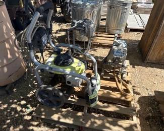 1032 Ryobi Pressure Washer and 2 Paint Pumps