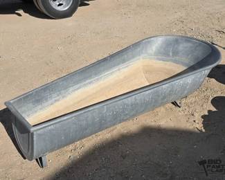 1669 Galvanized Coffin Tub