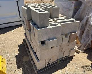 2464 Pallet of Cinder Blocks