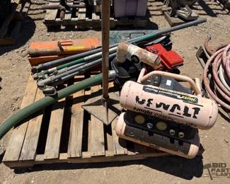 2458 Dewalt Air Compressor, Pipe Benders, Homelite Centrifugal Pump