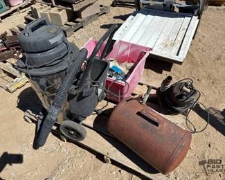 2410 Shop Vac, Air Compressor Tank, Submersible Sewage Pump