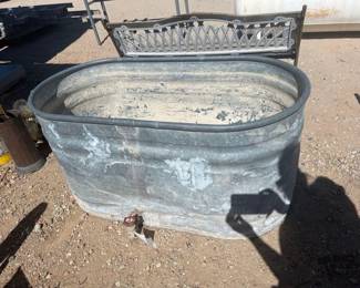 3198 Galvanized Trough