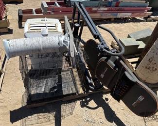 2260 Elite Fitness Inversion Table, AC Unit and Animal Cage