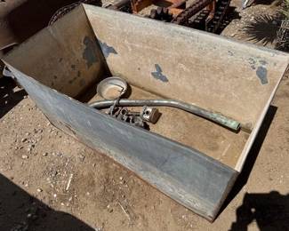 4518 Metal Bin with Metal Scraps and Parts