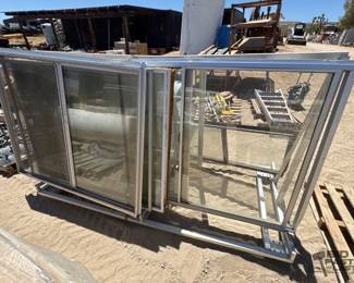 2282 Various Size Windows on A Frame Transport Cart
