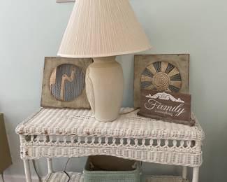 WICKER TABLE