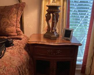 1 OF 2 BEDSIDE TABLES