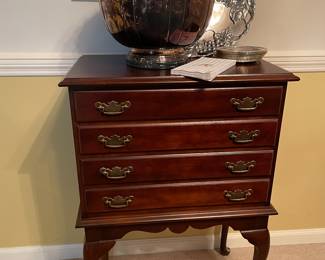 4 DRAWER SILVER CHEST