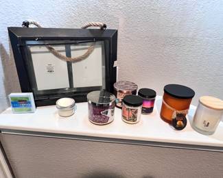 Bath and Body Works Candles, wall decor