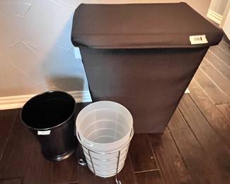 Laundry hamper and trash cans