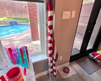 American flags with poles