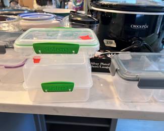 Various plastic containers
