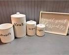 Kitchen Canisters and Wall Art
