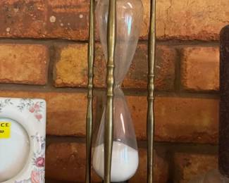 Vintage Brass Hour Glass