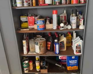Metal Garage Cabinet #2 - Lots to Look at and For .... at this Estate Sale