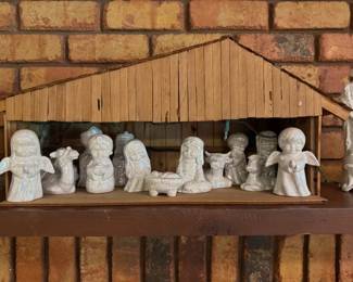 Hand-made Ceramic Nativity Scene