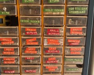 Lots of Drawers to find Garage Treasures