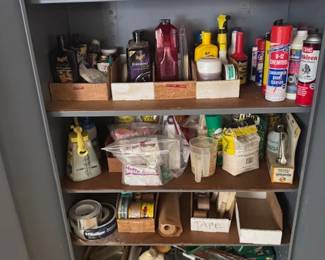 Metal Garage Cabinets - Lots to Teasures in this Estate Sale