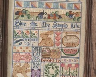 Hand-made Cross Stitch and Needlepoint