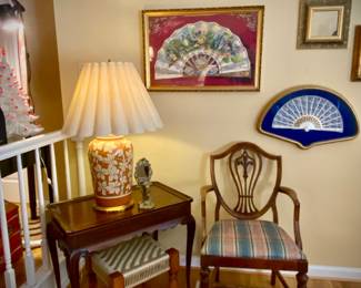  Virginia Galleries Henkel Harris Tea Table With Side Pull Outs