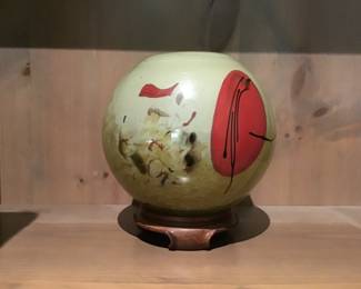 Asian glass sphere