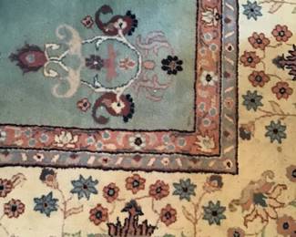 Wool rug made in India approx.8x10