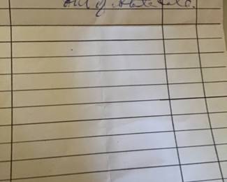 Receipt for Shona Stone Sculpture