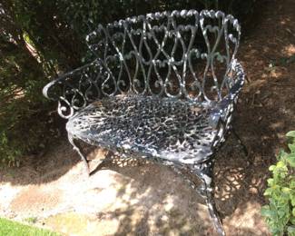 Wrought Iron vintage settee