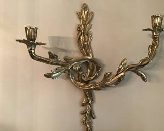 2 of these lovely brass sconces