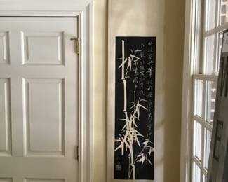 Asian scroll art