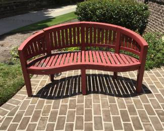 Wooden bench