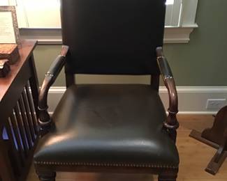 2 leather Hooker chairs