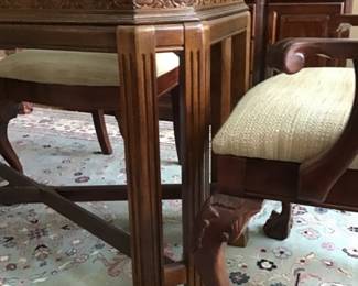 More detailing on dining table base