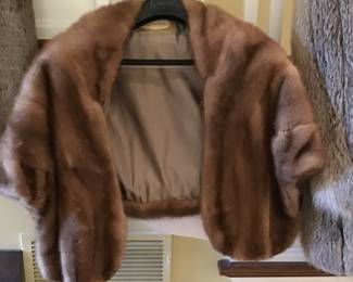 Mink stole wrap