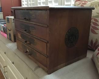 J&P Coats spool cabinet