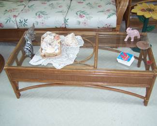 RATTAN COFFEE TABLE