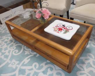 Matching Broyhill end and coffee tables.