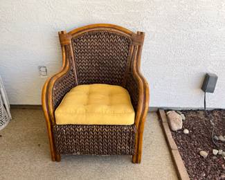 Wicker armchair