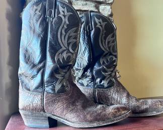 Dan Post Leather Cowboy Boots 
