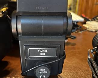 SLR Camera Bundle: Nikon FE2 35mm SLR Camera + Sigma Zoom‑Master 35–70mm Lens + Vivitar 283 Auto Thyristor Flash