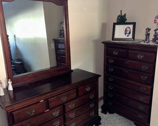 The Ladies' and the Men's matching dressers to the bed, making a GREAT SET.